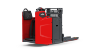 O stacker elétrico D10 FP da Linde Material Handling é um stacker de dois níveis igualmente compacto e potente.