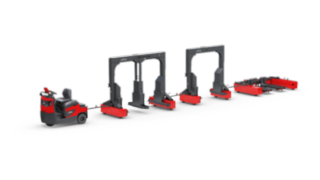 Os comboios logísticos LT10 – LT20 da Linde Material Handling