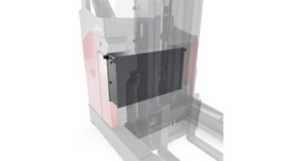 Empilhador retrátil da Linde MH com bateria de iões de lítio