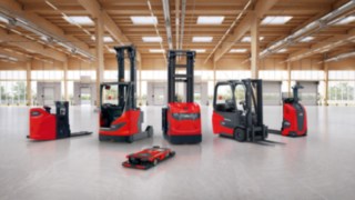 A Linde Material Handling oferece uma vasta gama de produtos. Portfolio de produtos da Linde Material Handling