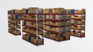 almacén de estanterias