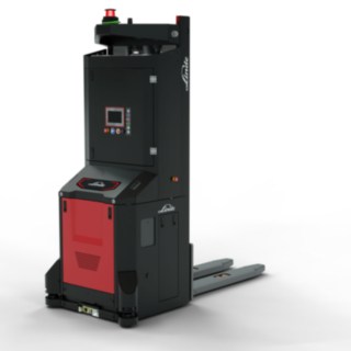 Um stacker I-MATIC CF automatizado adequado para entrepostos frigoríficos da Linde Material Handling.