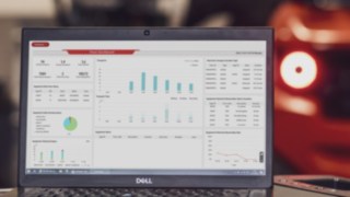 Computador portátil com interface do utilizador do Linde Warehouse Manager