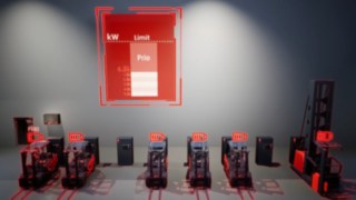 Para uma gestão de carregamento e energética otimizada, também é possível integrar o connect:charger da Linde no myLinde. Vídeo animado sobre o tema da gestão de carregamento