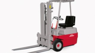 A primeira empilhadeira elétrica da Linde Material Handling