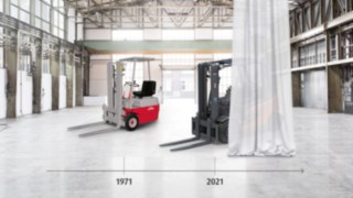 Desenvolvimento do empilhador elétrico da Linde Material Handling