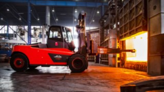 O H160 da Linde Material Handling em operação.