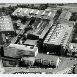 Vista aérea da LMH em Aschaffenburg