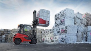 Os empilhadores a diesel H50 da Linde Material Handling