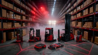 Portefólio de produtos de equipamentos automatizados da Linde Material Handling