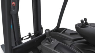 Estão disponíveis dois elementos de comando para o Linde Steer Control, sendo um deles o joystick. Estão disponíveis dois elementos de comando para o Linde Steer Control, sendo um deles o joystick.